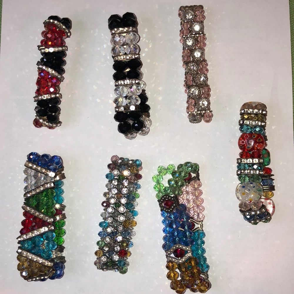 7 beaded bracelets stretchy - Picture 2 of 6